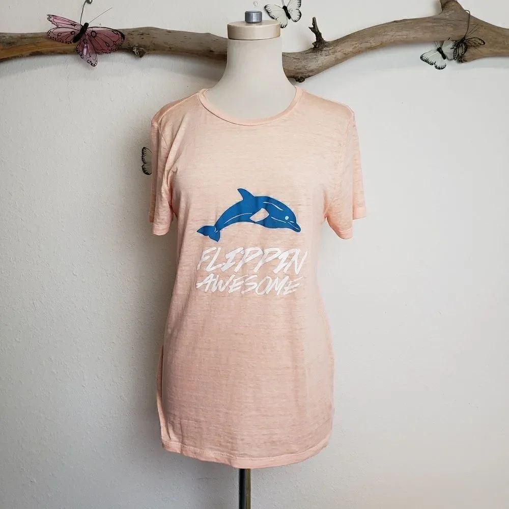 Threads 4 thought burnout dolphin graphic tee